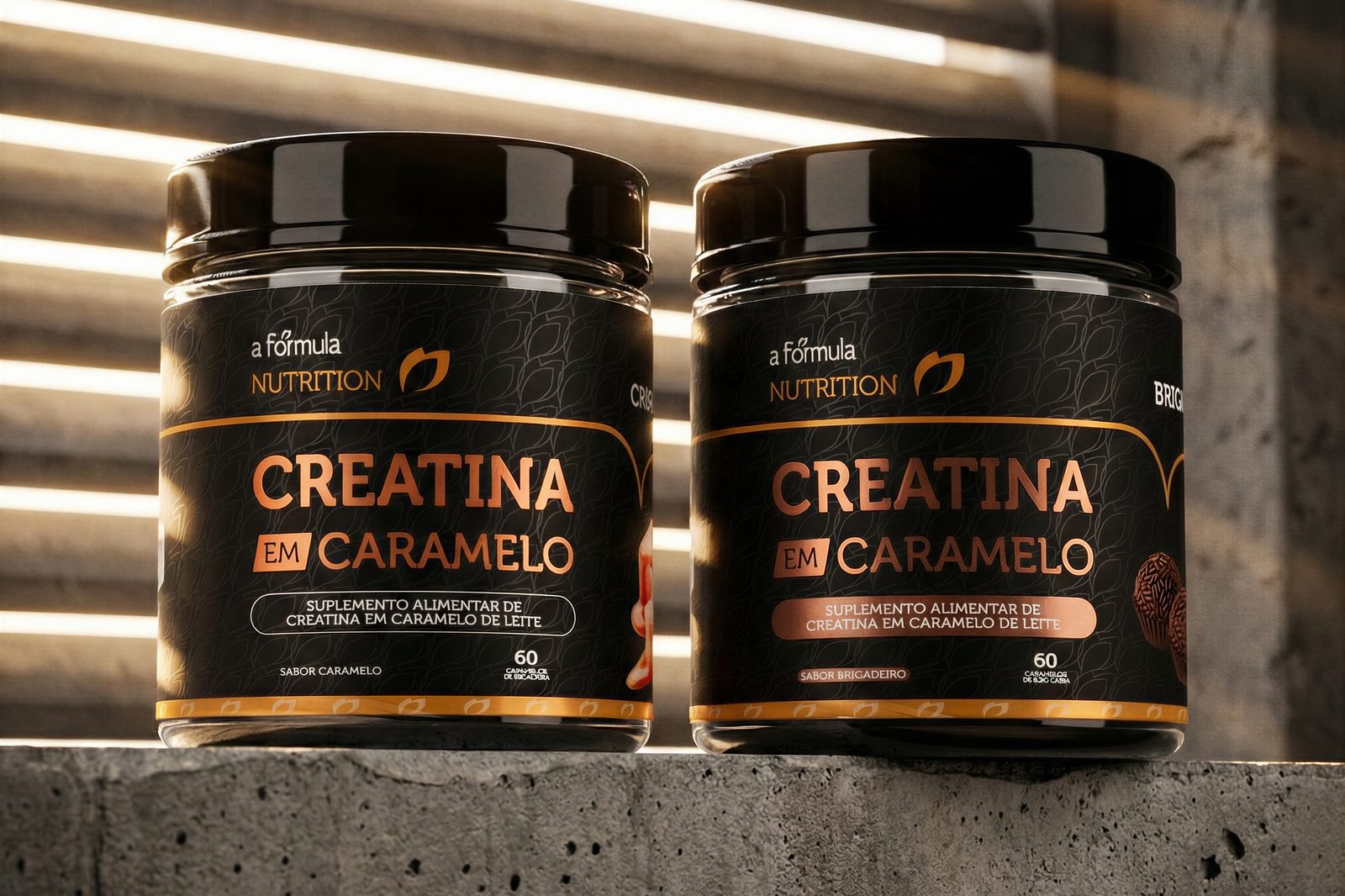 Creatina Caramelo — imagem gerada com IA