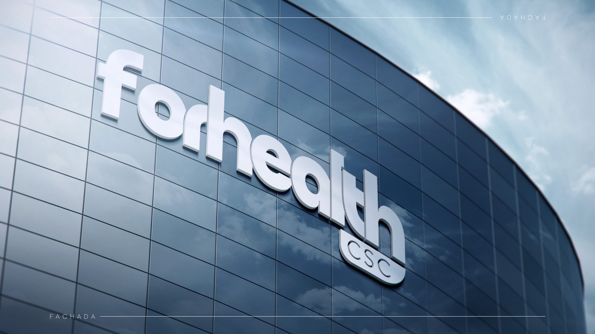 Mockup de fachada For Health CSC