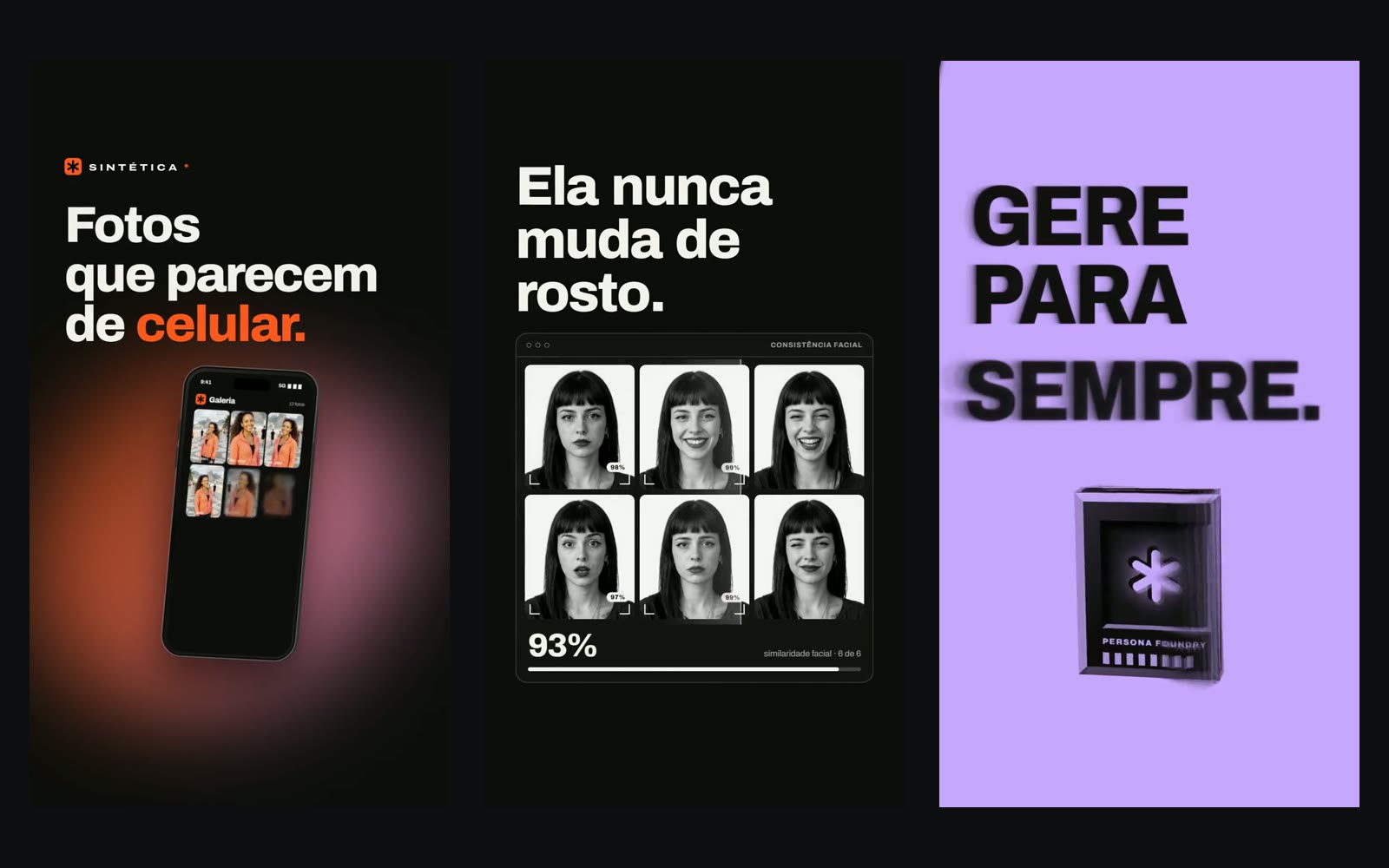 Reels animados da Sintética